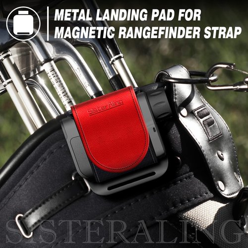 SisterAling Metal Landing Pads for Magnetic Golf Towel, Rangefinder, Flask, Speaker - Quick Access to Magnetic Equipment and Accessories - Gift for Golfers - US Patent