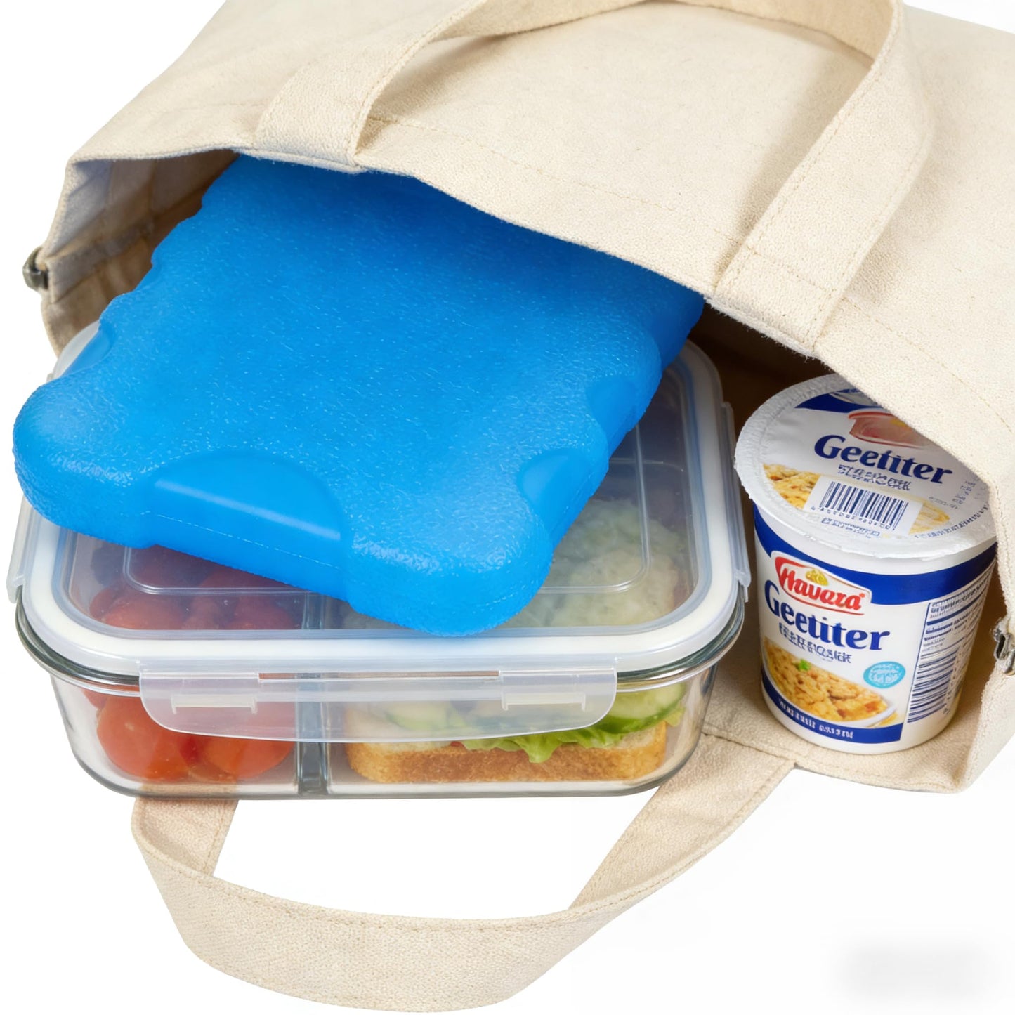 MHFOOU Ice Packs for Air Conditioner, 4PCS Reusable Ice Blocks for Cooler for Cooler, Cooler Freezer Blocks Portable Cooler Freezer Boxes, 5.5 x 3.5 x 1 Inches