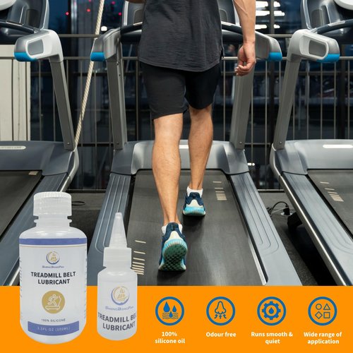 Treadmill Belt Lubricant, 100% Silicone lubricating Oil, a high - Purity, Universal lubricating Oil for Fitness Equipment Such as Treadmills and Walking Machines 4Ounces