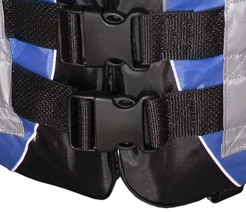 Bradley Life Jackets for Adults | Marine Life Vests for Adults | Coast Guard Approved Flotation for Fishing and Hunting Waterfowl | Wakeboard Close to Shore Ocean Kayak Life Vest Blue 4X/6X
