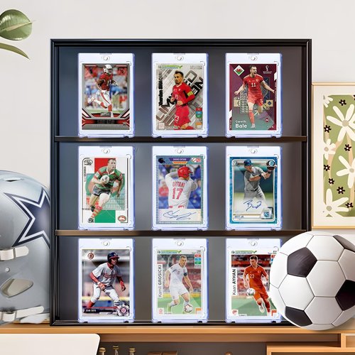 XccMe 200ct Magnetic Card Holder for Trading Cards,35pt One Touch Card Holder,UV Protectors Hard Plastic,Display Card Case,Baseball Cards Holder for Sports,Football,Game,MTG (200 PACK)