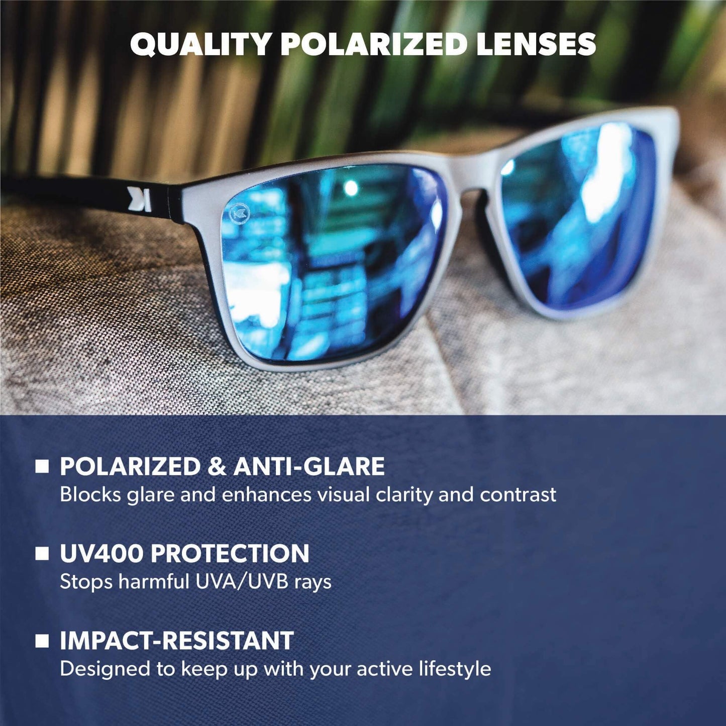 Knockaround Fast Lanes Polarized Sunglasses for Men & Women - Impact Resistant Lenses & Full UV400 Protection, Spanish Rose Frames/Black Smoke Lenses