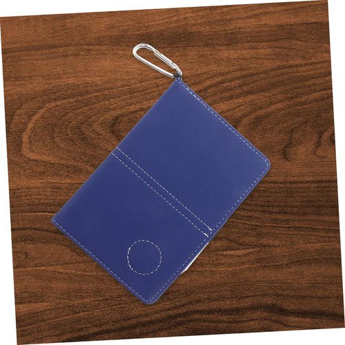 POPETPOP 1set Pu Leather Golf Scorebook with Pencil Stylish Golf Score Keeper Portable Score Card Holder for Course Practice Ranges Elegant Design for Enthusiasts