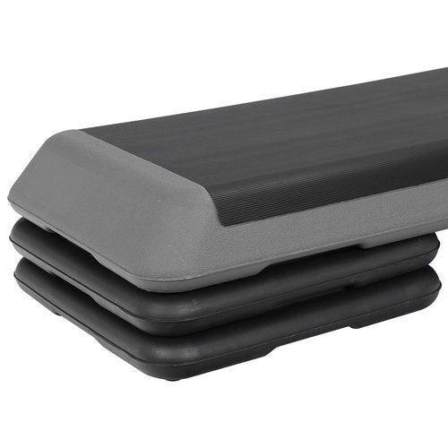 JupiterForce 43" Adjustable Workout Exercise Step Platform, Aerobic Steppers for Exercise with 4 Removable Risers for Home Gym Strength Training