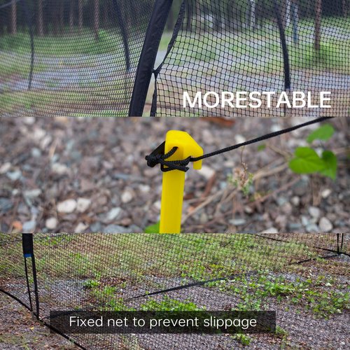 Upgrade 30FT Baseball and Softball Batting Cage Net and Frame, Large Batting Cages Net with Steel Frame for Home - Backyard Batting Cage with Pitching Backstop and Carry Bag