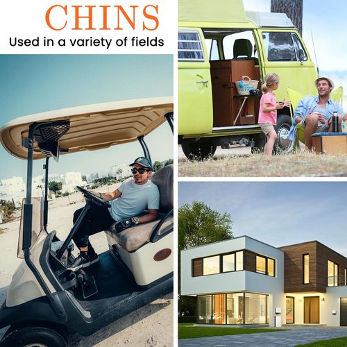 CHINS 48V Lithium Golf Cart Battery, 48 Volt 100Ah LiFePO4 Battery, Built-in Bluetooth 200A BMS, Includes 48V 18A Charger, Monitor, Perfect for Golf Carts