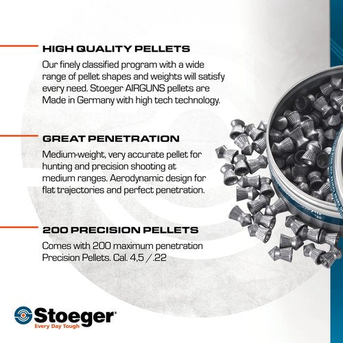 Stoeger X-Hunt Greater Penetration Pointed Tip Pellets, .22 Caliber, 200 Pack