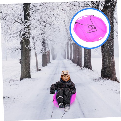 POPETPOP Boy Girl Sliding Board Sled Lightweight Plastic Ski Board for Grass and Play Easy to Clean Outdoor Fun for Boy Girl