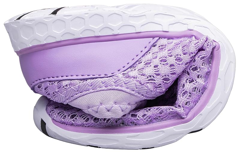 DOUSSPRT Water Shoes for Kids - Quick-Dry Beach Pool Shoes, Purple 4 Big Kid