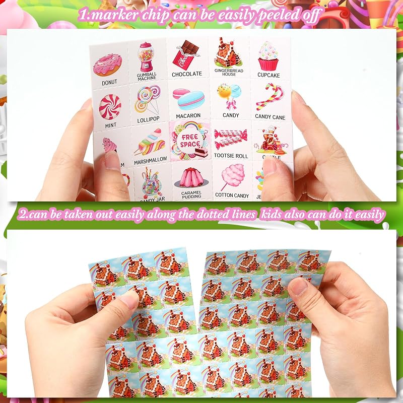 Candy Bingo Games Set for 24 Players – 35 Pieces Party Favors