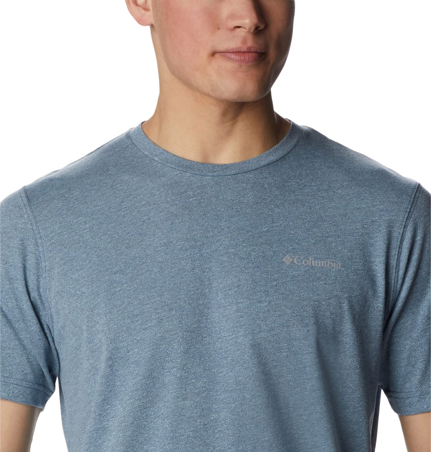 Columbia Men's Thistletown Hills Short Sleeve, Dark Mountain/Sky Blue, 2X Big