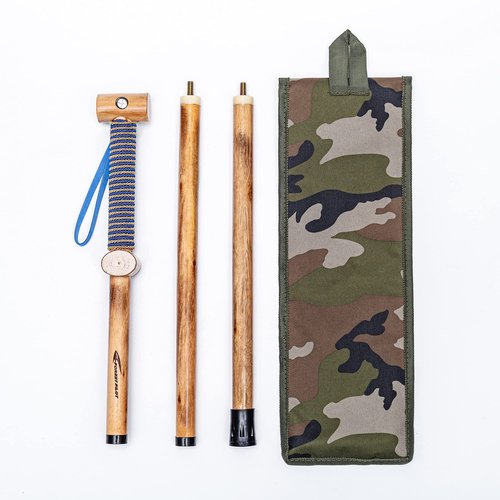 FOREST PILOT 3 Pieces Detachable Hardwood Walking Stick Cross Head with a Compass (Nature Color, 48 Inches, 1 Piece)…