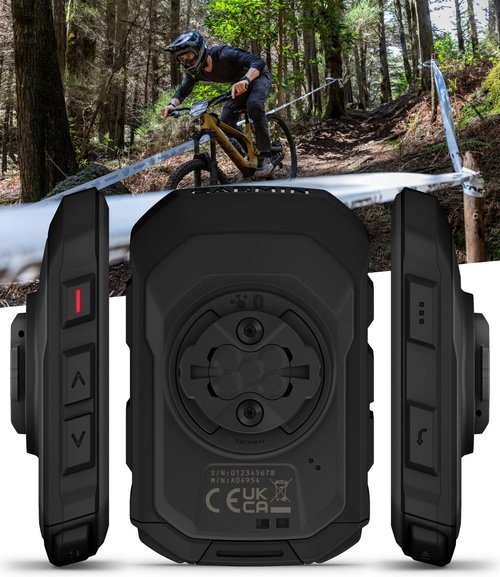 Garmin Edge MTB Rugged GPS Bike Computer with Mountain Bike Metrics, Trail & Topo Maps, Multi-Band GPS, Navigation, MTB Mounts + Garmin Bike Speed Sensor 2 & Cadence Sensor 2 + Wearable4U PowerBank