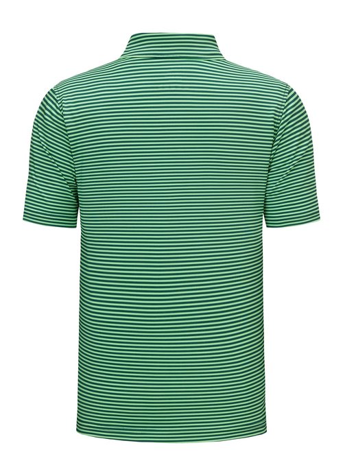 Willit Boys' Polo Shirt Striped Youth Kids Golf Shirts Quick Dry Athletic School Golf Polos Short Sleeve Green Stripe M