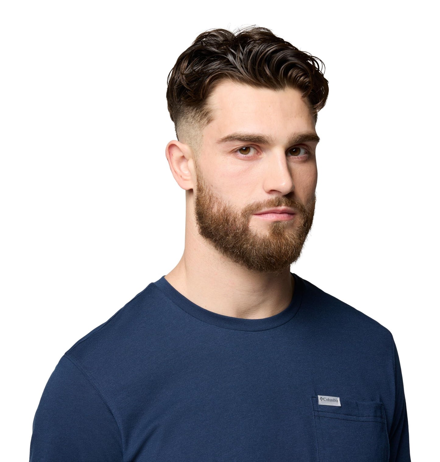 Columbia Men's Thistletown Hills Pocket T-Shirt, Collegiate Navy Heather, Large