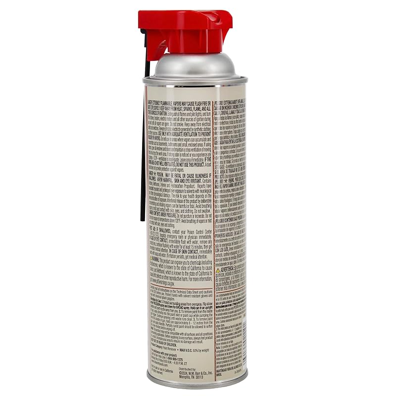 Naked Gun Paint Remover Spray for Spray Guns - 15 oz Aerosol with Extension Tube