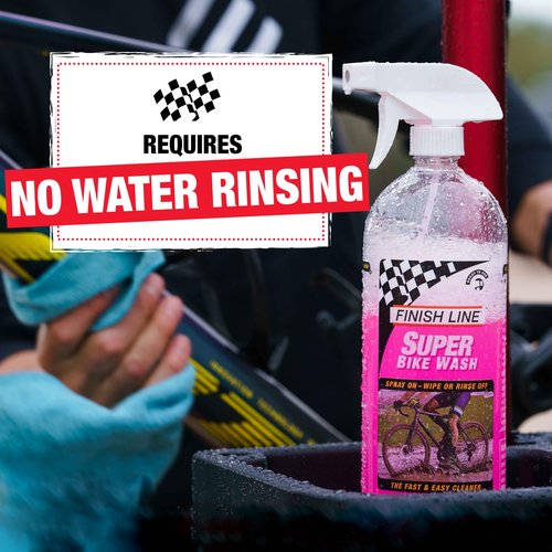 Finish Line Super Bike Wash Bicycle Cleaner, 1 Liter (33.8-Ounce) Spray Bottle