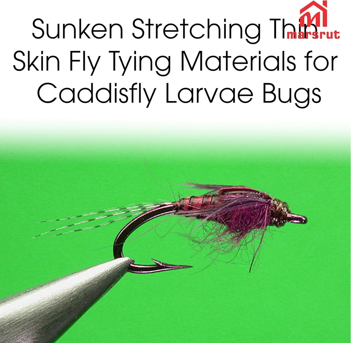 12pcs Scuds Fly Tying Materials, Elastic Backing Tape Body Wrap, 6mm Wide, Total 15 Yards, Thin Sunken Stretching Skin Back for Sunked Scud Shrimp Caddisfly Larvae Larve Bugs (Mix 12 Colors)