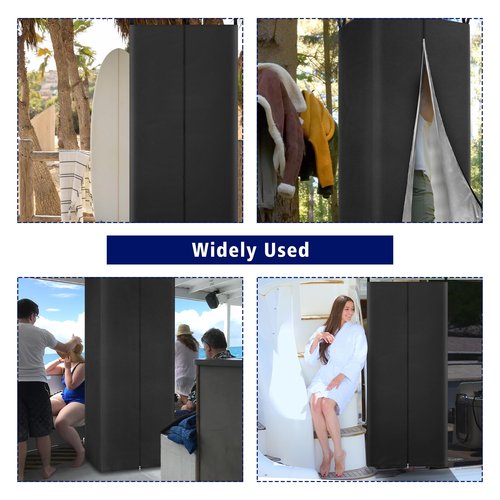UNIFAMILY Waterproof Pontoon Tent, Privacy Boat Tent, 30 * 27 * 72 in Heavy Duty Hanging Changing Room, Privacy Curtains for Pontoon Boats, Pontoon Boat Tent Attaches to Bimini Top Poles