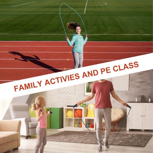 PATIKIL Jump Rope PVC, 50 Pcs Adjustable Speed Skipping Rope Tangle-Free Exercise Equipment for Workout Women Men Outdoor Training Home Fitness, 5 Color