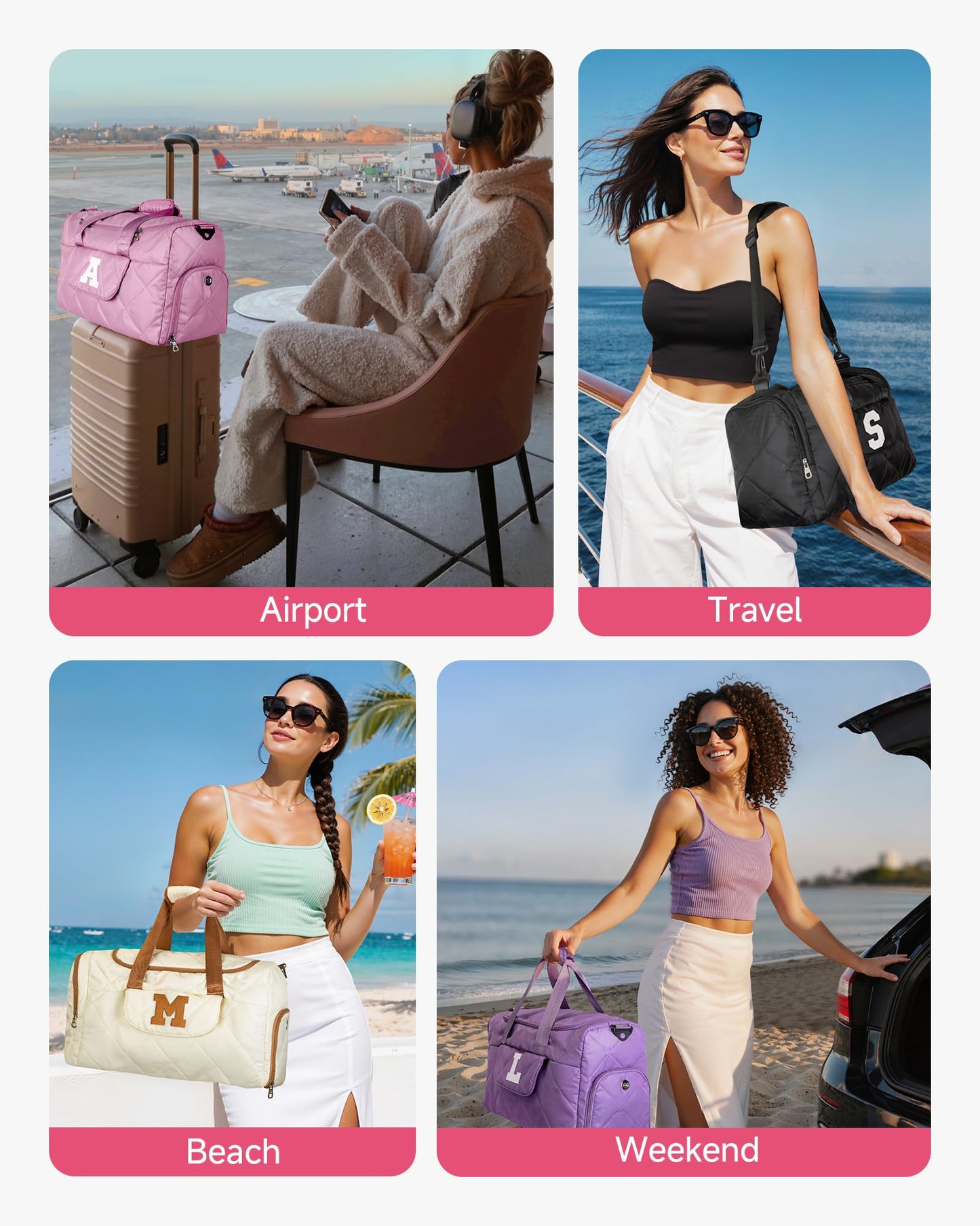 Elilier Teen Girl Gifts Trendy Stuff - Dance Bag for Girls, Duffle Bag for Travel, Birthday Gifts for Women, Gym Travel Duffel Bag, Personalized Graduation Gift for Her, Girls Duffle Bag