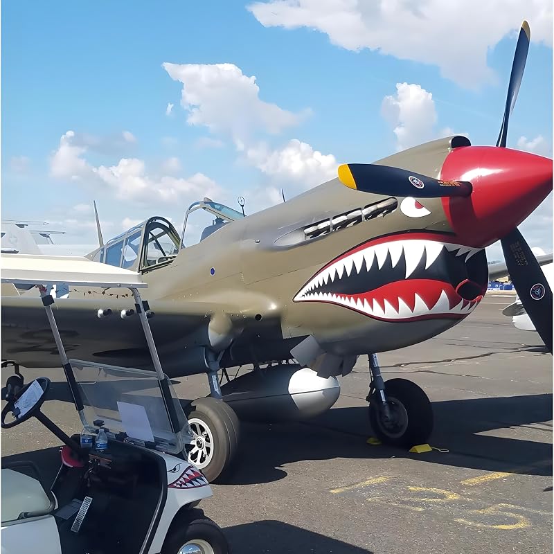 Shark Teeth Sticker - Flying Tiger Shark Mouth Decal for Kayaks, Canoes & Boats - Waterproof PVC