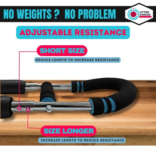Gorilla Bar Twister Arm & Chest Trainer for Men – Adjustable 60-100lb Chest Strengthen Device, Portable Arm & Chest Muscle Strength Trainer,