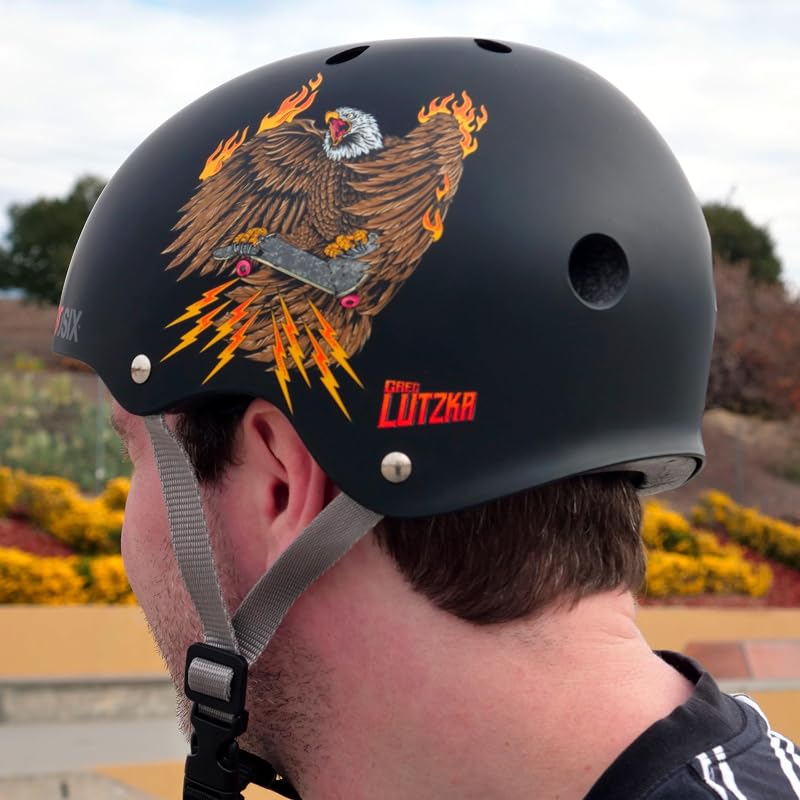 Greg Lutzka Signature Edition 80SIX Triple-Certified Multisport Helmet for Kids, Teens & Adults (Variation: Youth 8+)