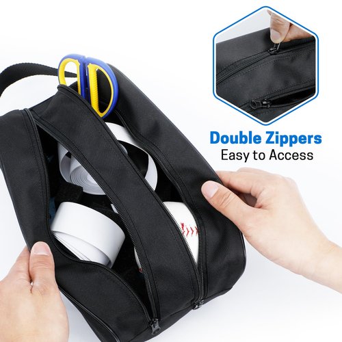 VISEMAN Hockey Tape Accessory Bag, Lightweight Hockey Tape Bag, Large Capacity Hockey Accessories Storage. Accessories Not Included. Hockey Equipment Bag for Hockey Players