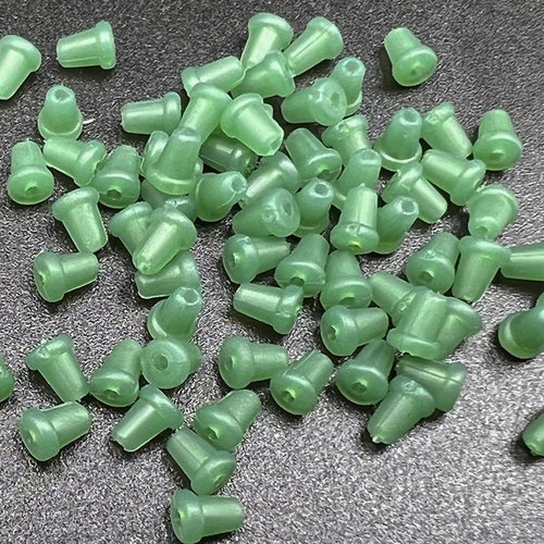 JUUNthy 50Pcs Carp Fishing Hook Stoppers Rubber Shank Beads Accessories Holder Rig Stop Hookbeads Carp Fishing Terminals Tackle