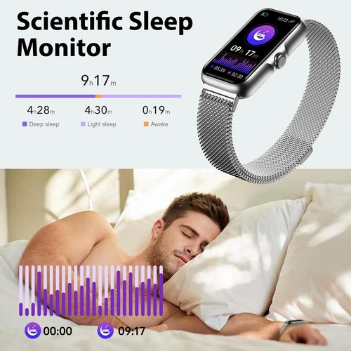 JYUAJOI Fitness Tracker with 24/7 Continuous Heart Rate, Blood Oxygen Monitor, Smart Watch with Sleep Monitor, IP68 Waterproof Activity Tracker Step Counter for Women Men