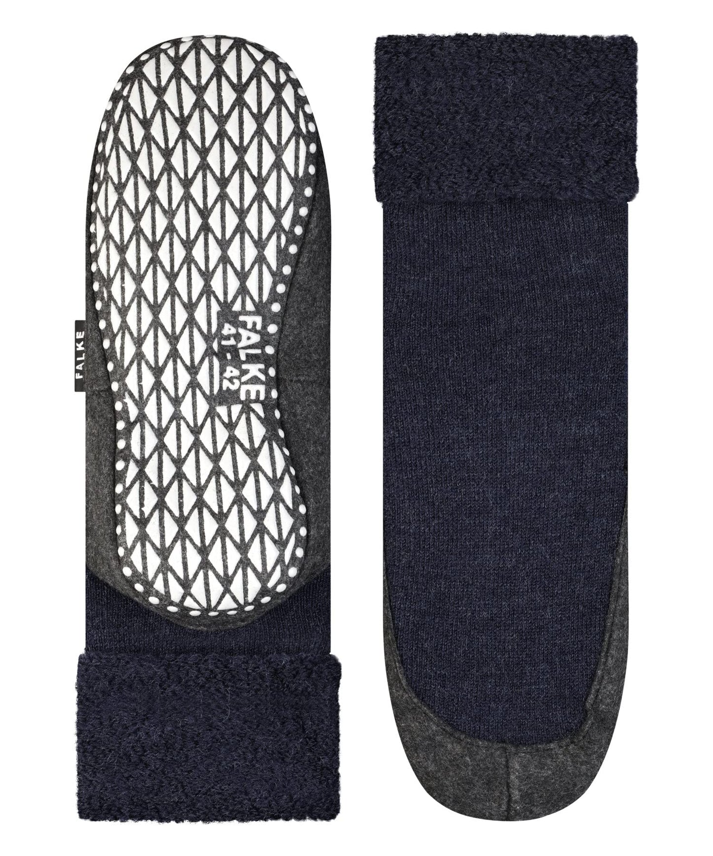 FALKE Men's Cosyshoe Slipper Socks, Blue (Dark Blue 6680), 9.5-10.5