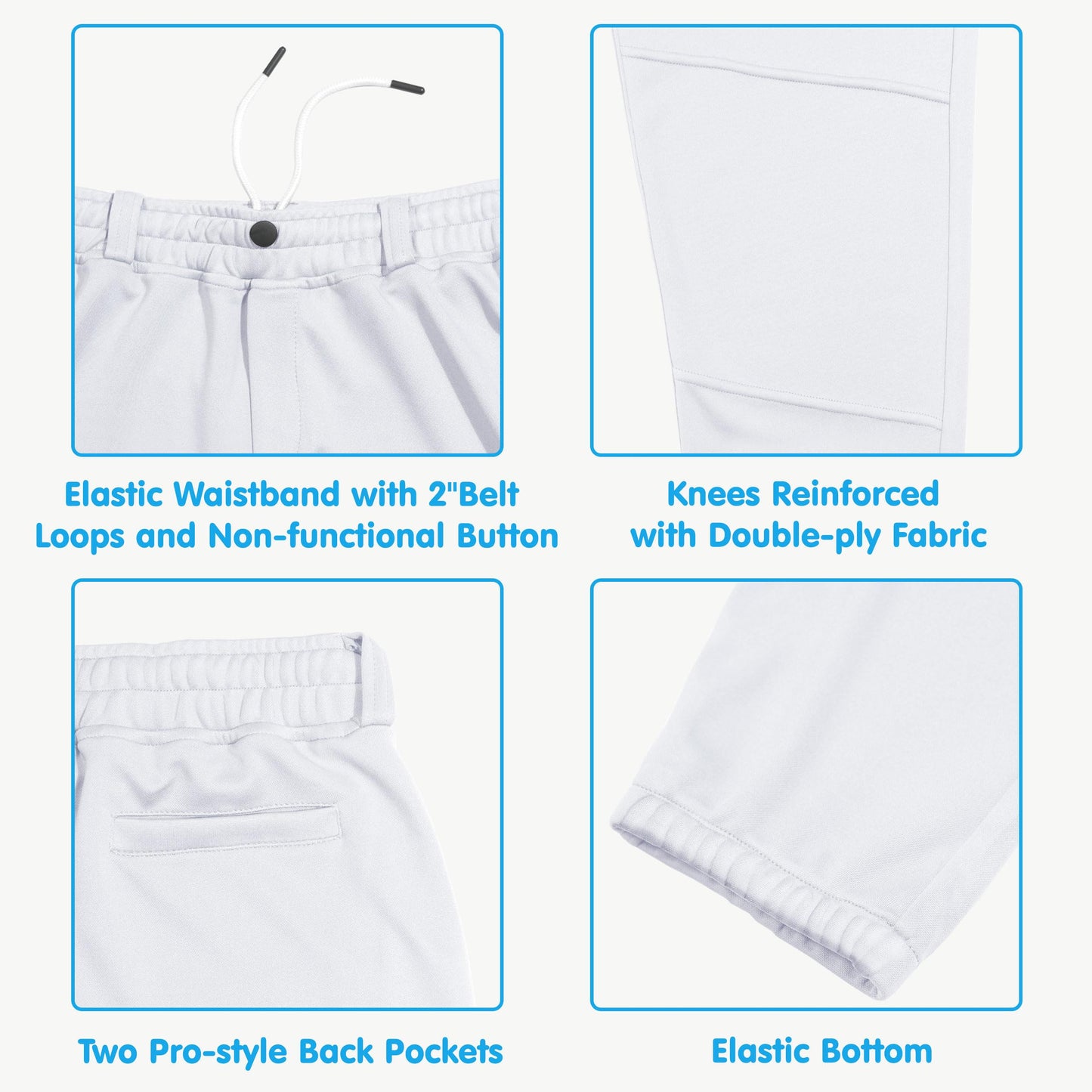 MIVEI Toddler Youth Boys Baseball Tee Ball Tball Softball Football Pants