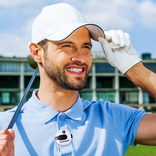 Weewooday 2 Pieces Golf Score Counter Golf Stroke Counter Golf Counter Clicker with One Touch Reset for Golf Game Scorekeeper Outdoor Activities Sport (Black, White)