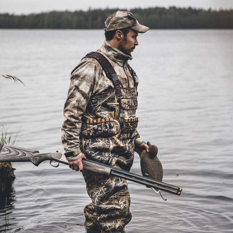 HISEA Hunting Waders for Men with 600G Insulated Boots, 4.5mm Neoprene Waterproof, Bootfoot Chest Wader Fishing Duck Hunting