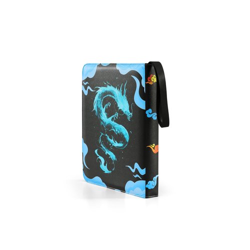 VERIDRAX Card Binder – 9 Pocket Trading Card Binder – 900 Card Zipper Album with 50 Double Sided Sleeves, PU Leather Collector Case for Standard 2.5 × 3.5 in Game & Sports Cards