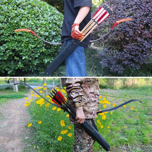 Luoyer Archery Arrow Quiver Hip Tube Quiver with 2-Tubes and Belt Clip Lightweight for Youth Carbon Wooden Crossbow Arrows Holder