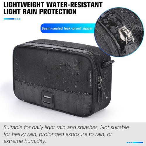 GXCROR Bike Handlebar Bag,Small Front Bike Bags with Shoulder Strap,Bicycle Bag Professional Cycling Accessories