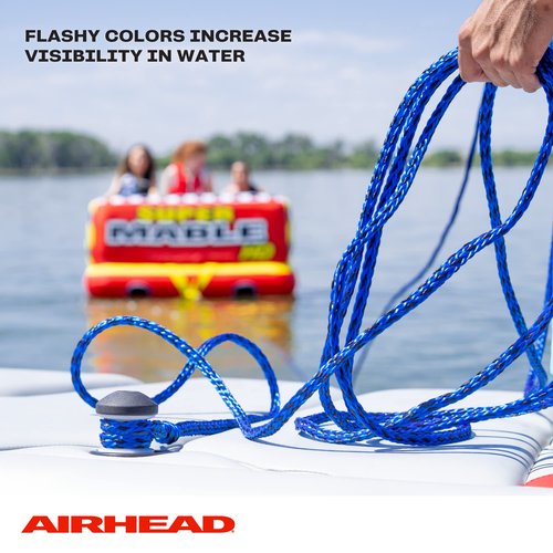 Airhead Tow Rope for 1-3 Rider Towable Tubes, 1 Section, 60-Feet