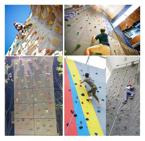 OneGrifN Climbing Kit,Climbing Holds, Teens Adults Resin Rock Climbing Holds with Screws, 10 Pcs Premium Screw-On Beginners Climbing(Plank Installation)