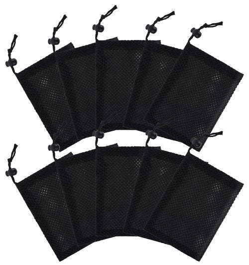 ValueBargain 10Pcs Small Pouch Bag, Draw String Bags Small Size Storage Pouch String Bags for Mini Stuff MP3 Charger Earphone Key with Drawstrings Travel 6 x 4 inch