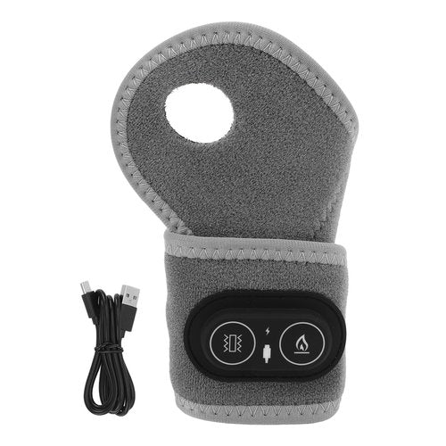 Heated Wrist Wrap Cordless,Heated Wrist Brace for Tendonitis Carpal Tunnel Relief Reduce Soreness 3 Heating Temp 3 Massage Mode Vibration Wrist Heating Pad for Men Women