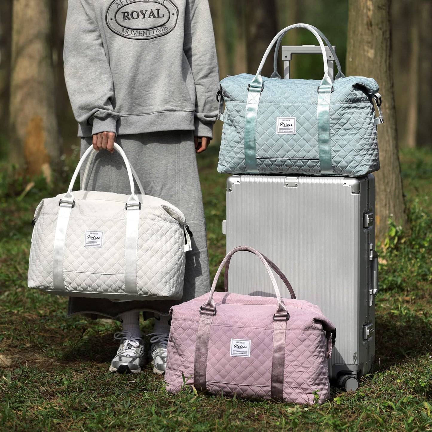 Travel Duffel Bag,Overnight Weekender Bags for Women with Wet Pocket