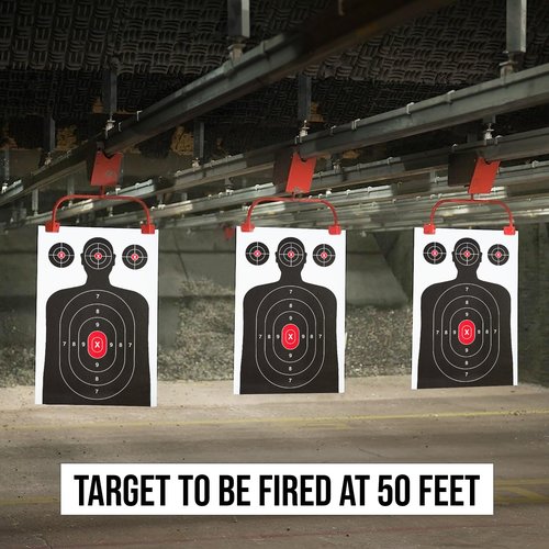 50 Pack Paper Shooting Target for Gun Range - Silhouette Paper Target Practice for Handguns, Rifles, Pistols, Airguns, BB Guns, Pellet Guns, Crossbow, Arrow (14 X 22 inches)