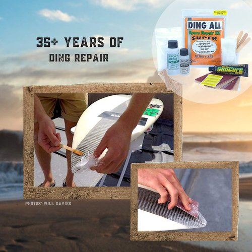 Ding All 3 Oz (84ml) Super Epoxy Repair Kit for Small to Medium Size Epoxy and Polyester Surfboards Repairs