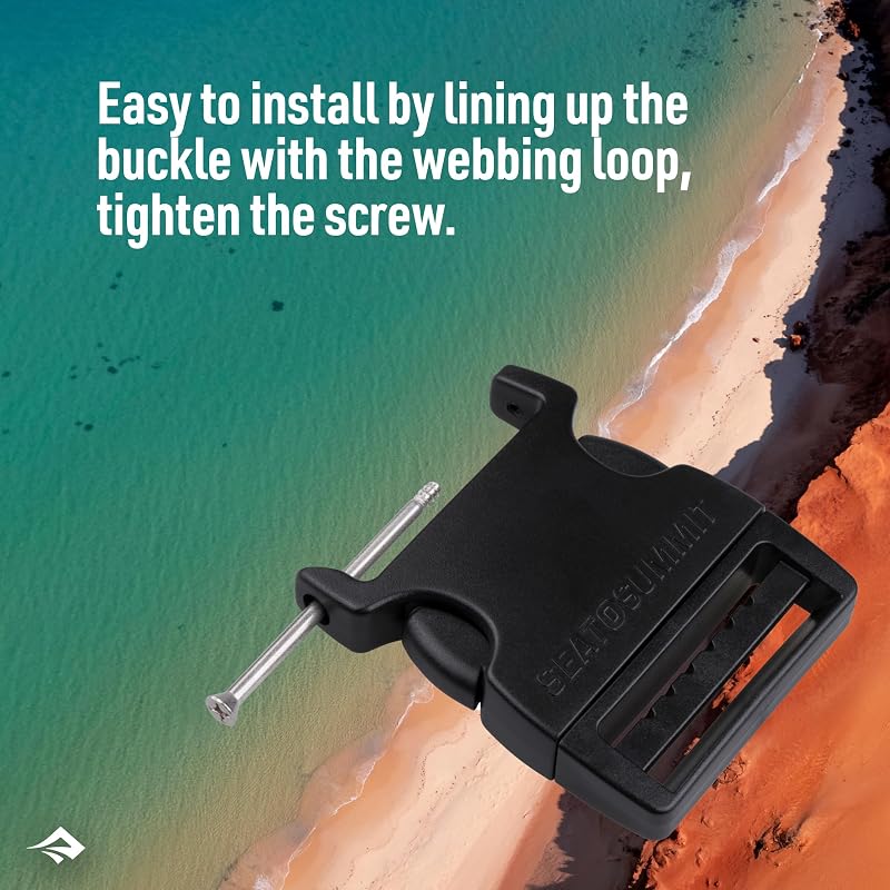 Sea to Summit Field Repair Buckle Side Release 1 Pin 50mm (2in) 3-Pack Variation of THIS listing