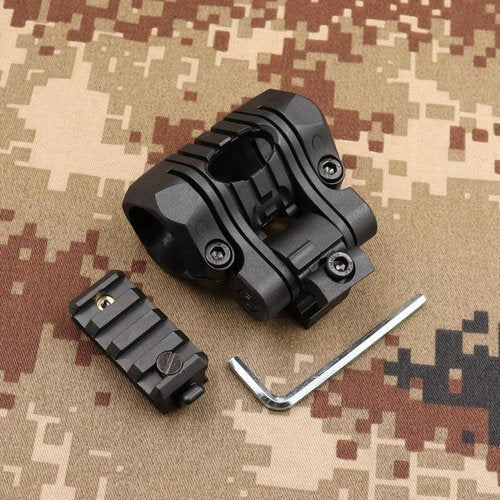 Jmtac Tactical Helmet Flashlight Mount Fast ARC Rail Adapter 20mm (Black)
