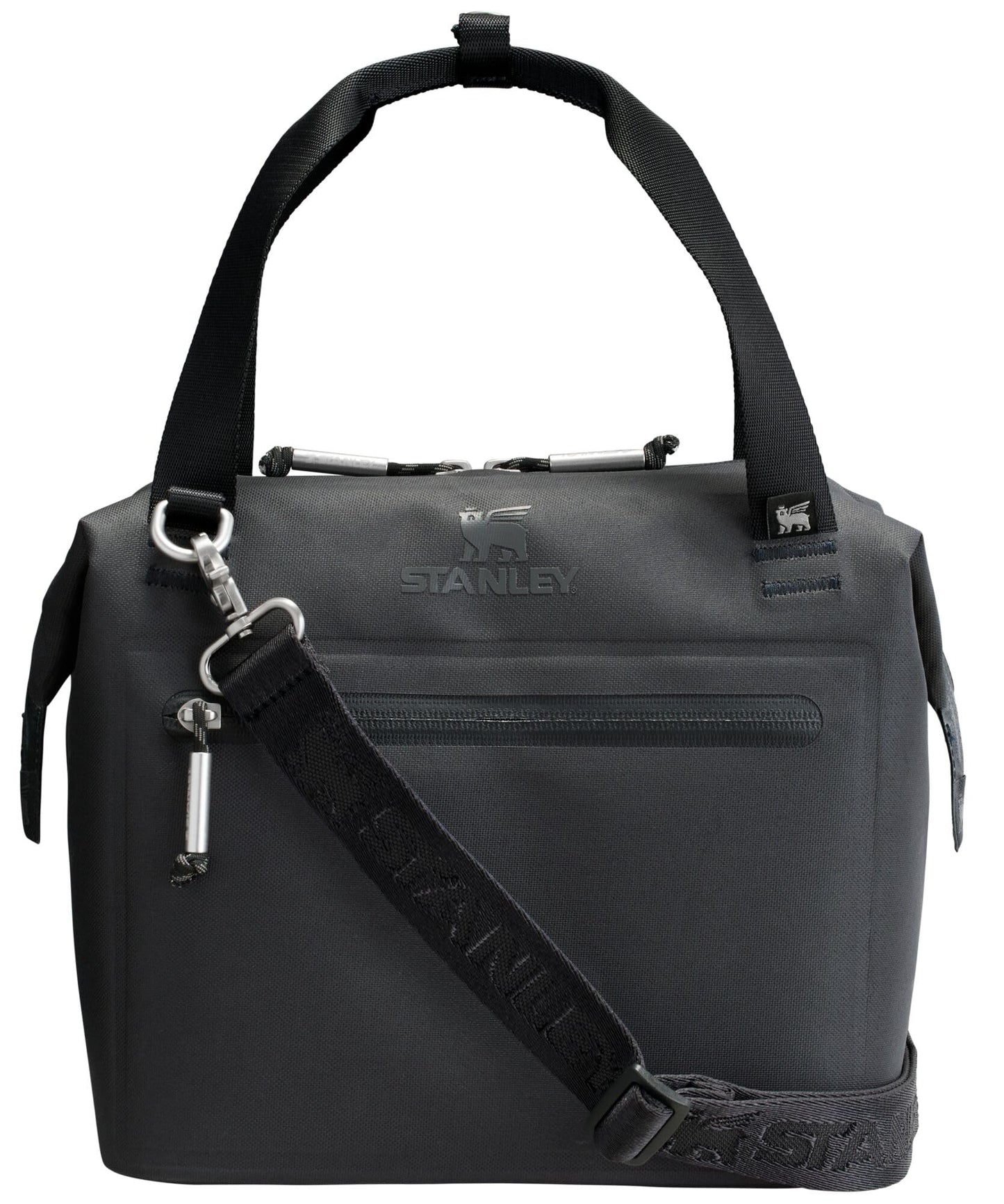 STANLEY All Day Julienne Mini Soft Cooler Bag and Lunch Box 7.4 Quarts | 10 Can Cooler with Handles and Strap | Stays Cold for Hours | Insulated Travel Bag with Zipper | BPA-Free | Black