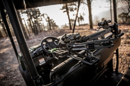 Xpedition Archery Scrapeline 390X Crossbow, 6.7LB 390 Feet Per Second Compound Crossbow Package with 4X32 Scope
