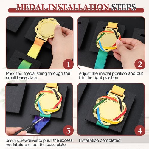 Silipull 16 Medals 3D Large Medal Display Case with Glass Cover, 98% UV Protection 23. 6 x 19. 7 Inch Medal Holder Shadow Box Wooden Frame for Runners Marathon Triathlon Soccer Gymnastics All Sports